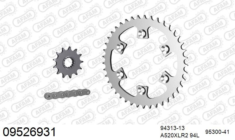 520XRR3 94 ARS (CLIP) GOLD & SPROCKETS