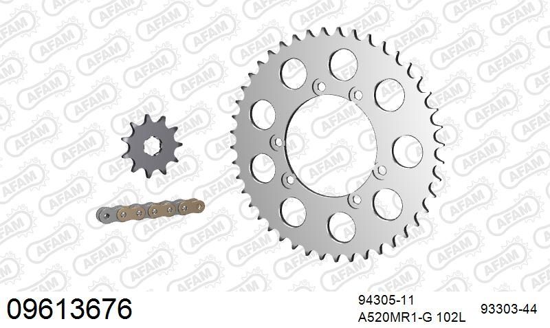 520MR2 102 ARS (CLIP) GOLD & SPROCKETS