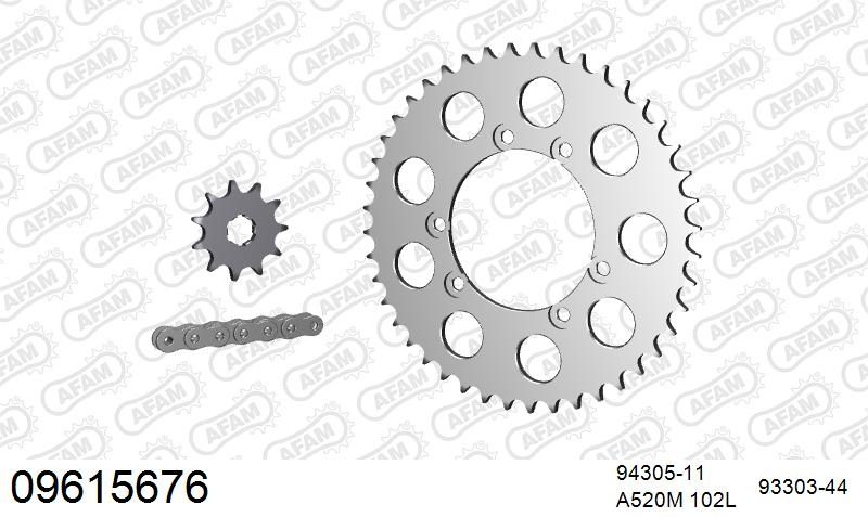 520MR2 102 ARS (CLIP) GOLD & SPROCKETS