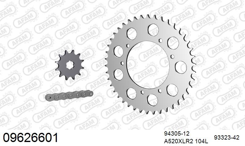 520XRR3 104 ARS (CLIP) GOLD & SPROCKETS