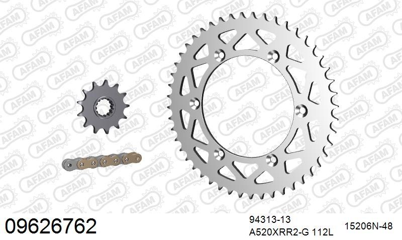520XRR3 112 ARS (CLIP) GOLD & SPROCKETS
