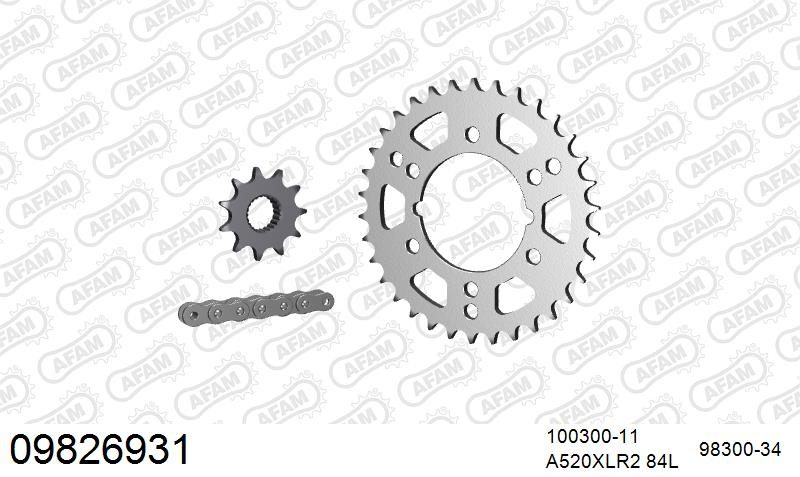 520XRR3 84 ARS (CLIP) GOLD & SPROCKETS