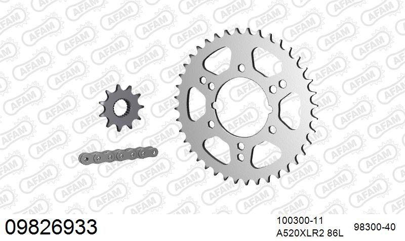 520XRR3 86 ARS (CLIP) GOLD & SPROCKETS