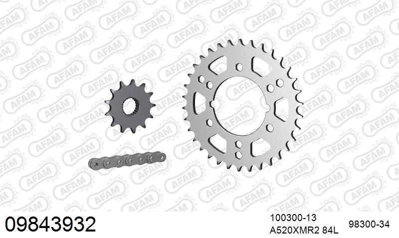 520XRR3 84 ARS (CLIP) GOLD & SPROCKETS