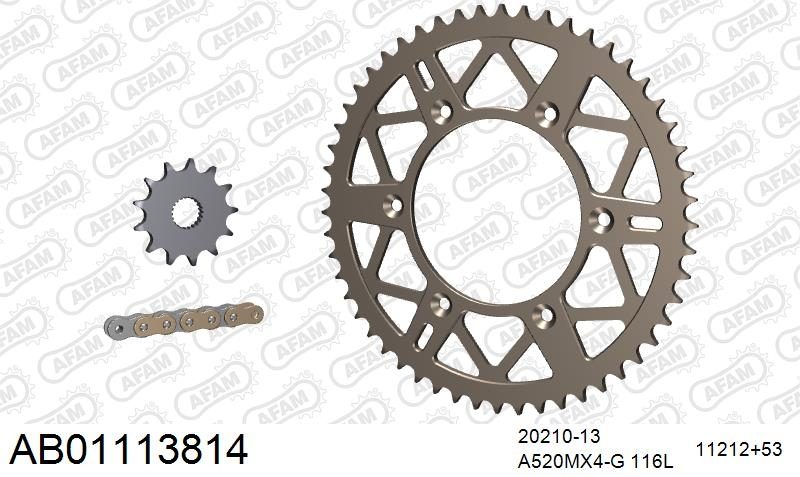 520MR2 116 ARS (CLIP) GOLD & SPROCKETS