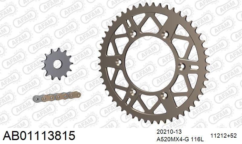 520MR2 116 ARS (CLIP) GOLD & SPROCKETS