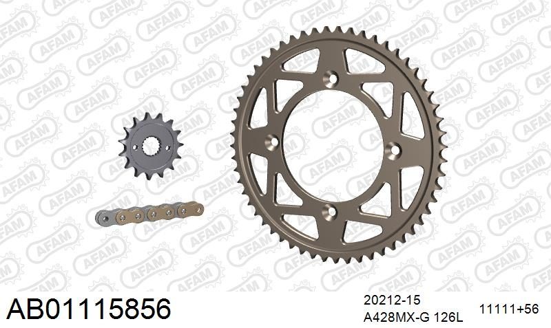 428MX 126 ARS (CLIP) GOLD & SPROCKETS