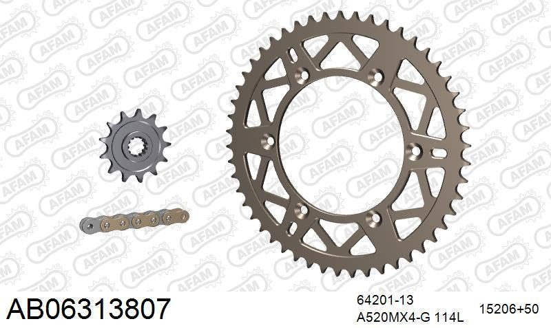 520MR2 114 ARS (CLIP) GOLD & SPROCKETS