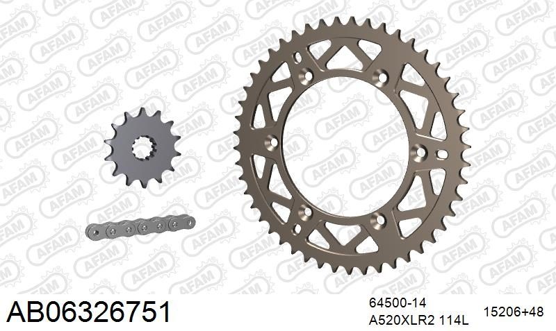520XRR3 114 ARS (CLIP) GOLD & SPROCKETS