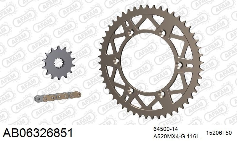 520MR2 116 ARS (CLIP) GOLD & SPROCKETS