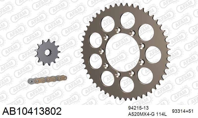 520MR2 114 ARS (CLIP) GOLD & SPROCKETS