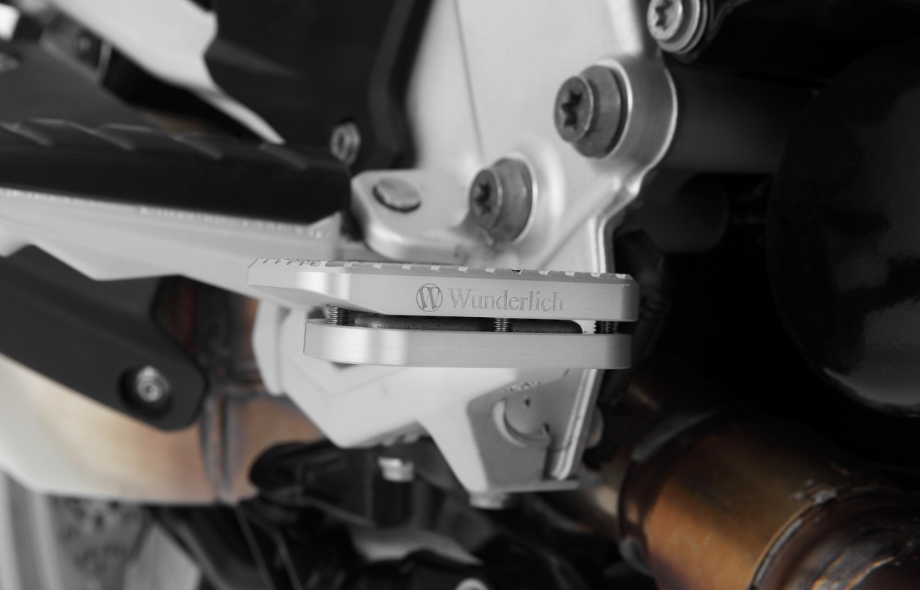 Wunderlich F 900 XR Rempedaal vergroting zilver foto 2