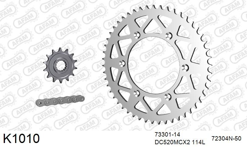 520MTX3 114 PLS (RIVET) & SPROCKETS foto 2