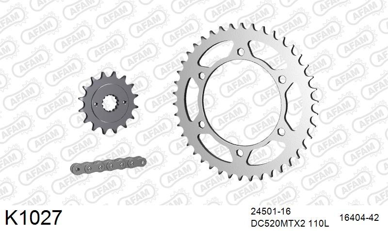 520MTX3 110 PLS (RIVET) & SPROCKETS foto 2