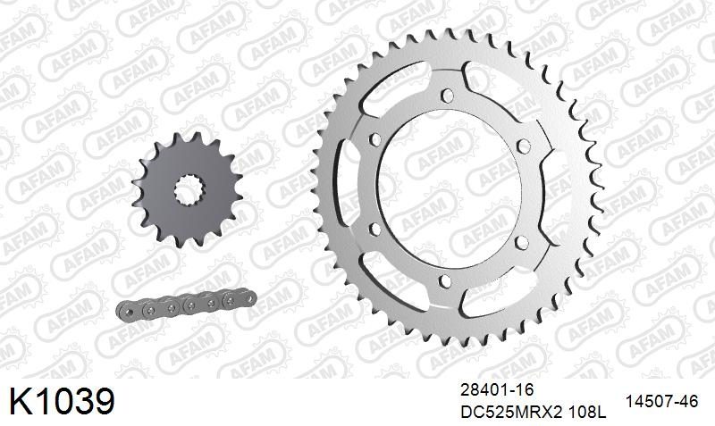 525MTX3 108L PLS (RIVET) & SPROCKETS foto 2