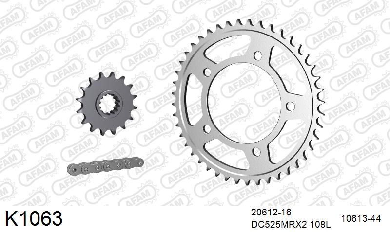 525MTX3 108L PLS (RIVET) & SPROCKETS foto 2