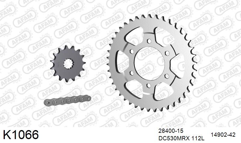 530MTX3 112L PLS (RIVET) & SPROCKETS foto 2