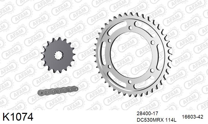 530MTX3 114L PLS (RIVET) & SPROCKETS foto 2