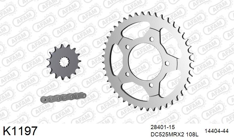 525MTX3 108L PLS (RIVET) & SPROCKETS foto 2