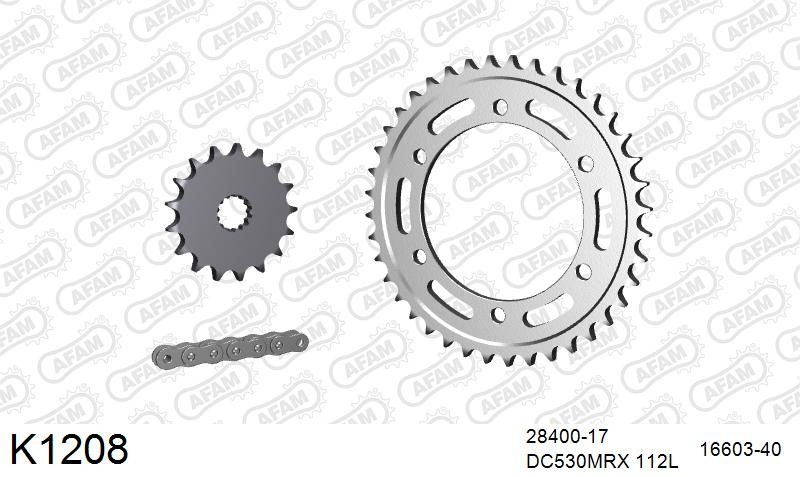 530MTX3 112L PLS (RIVET) & SPROCKETS foto 2