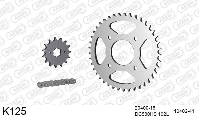 530MTX3 102L PLS (RIVET) & SPROCKETS foto 2