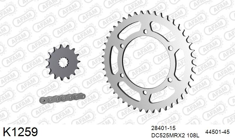 525MTX3 108L PLS (RIVET) & SPROCKETS foto 2