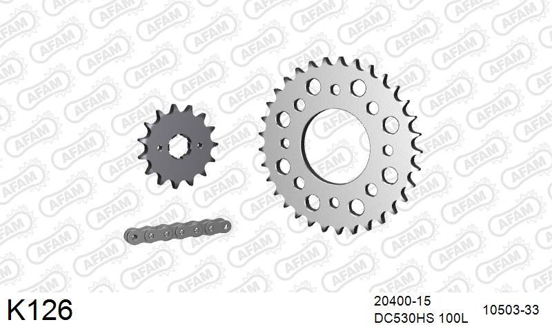 530MTX3 100L PLS (RIVET) & SPROCKETS foto 2