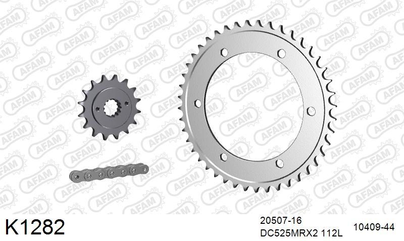 525MTX3 112L PLS (RIVET) & SPROCKETS foto 2