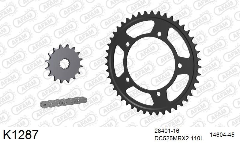 525MTX3 110L PLS (RIVET) & SPROCKETS foto 2
