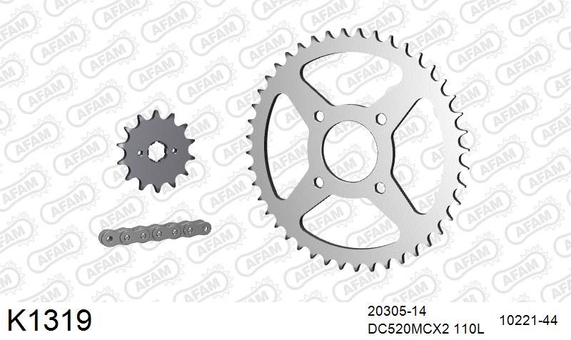 520MTX3 110 PLS (RIVET) & SPROCKETS foto 2
