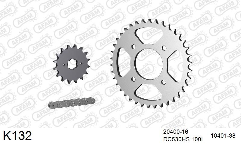 530MTX3 100L PLS (RIVET) & SPROCKETS foto 2