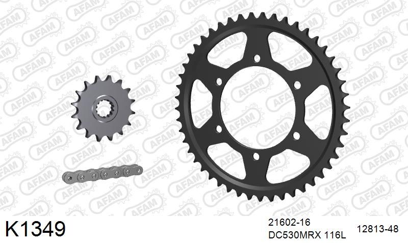 530MTX3 116L PLS (RIVET) & SPROCKETS foto 2