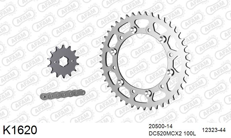 520MTX3 100 PLS (RIVET) & SPROCKETS foto 2