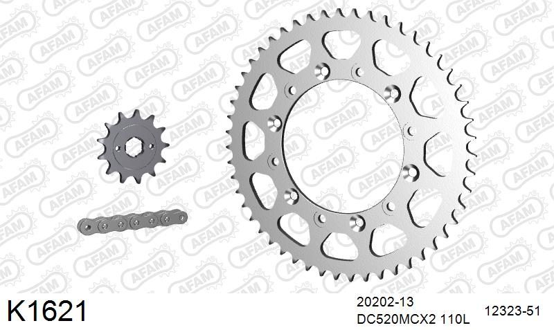 520MTX3 110 PLS (RIVET) & SPROCKETS foto 2