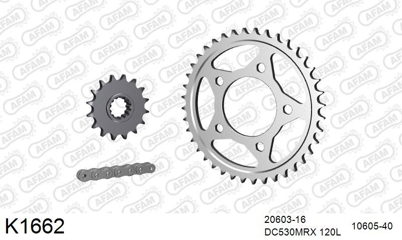 530MTX3 120L PLS (RIVET) & SPROCKETS foto 2