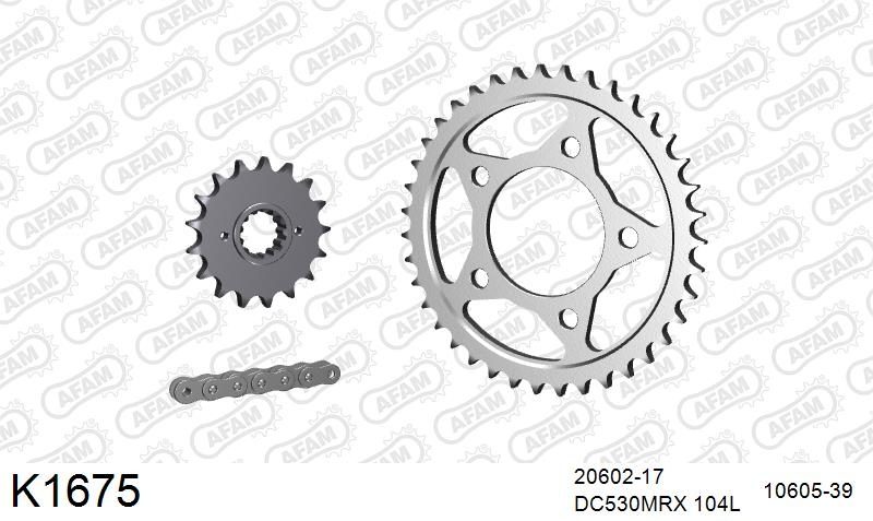 530MTX3 104L PLS (RIVET) & SPROCKETS foto 2