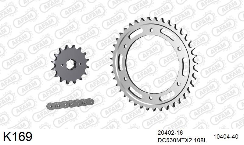 530MTX3 108L PLS (RIVET) & SPROCKETS foto 2
