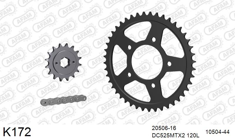 525MTX3 120L PLS (RIVET) & SPROCKETS foto 2