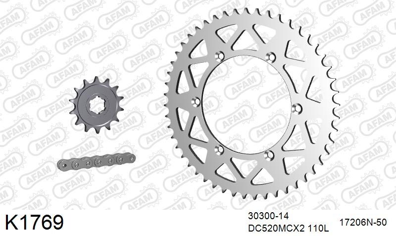 520MTX3 110 PLS (RIVET) & SPROCKETS foto 2