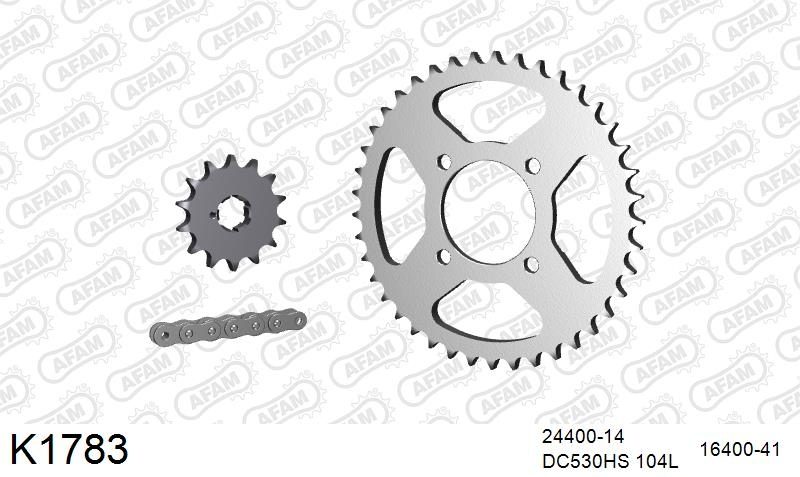 530MTX3 104L PLS (RIVET) & SPROCKETS foto 2