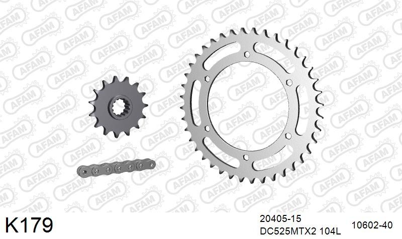 525MTX3 104L PLS (RIVET) & SPROCKETS foto 2