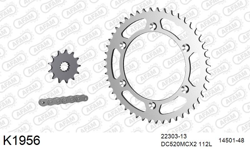 520MTX3 112 PLS (RIVET) & SPROCKETS foto 2