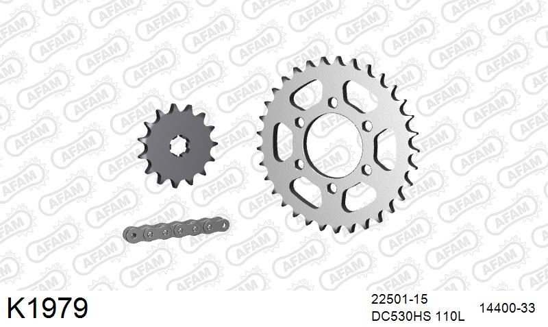 530MTX3 110L PLS (RIVET) & SPROCKETS foto 2