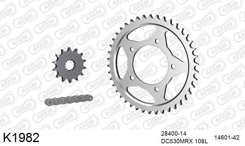 530MTX3 108L PLS (RIVET) & SPROCKETS foto 2