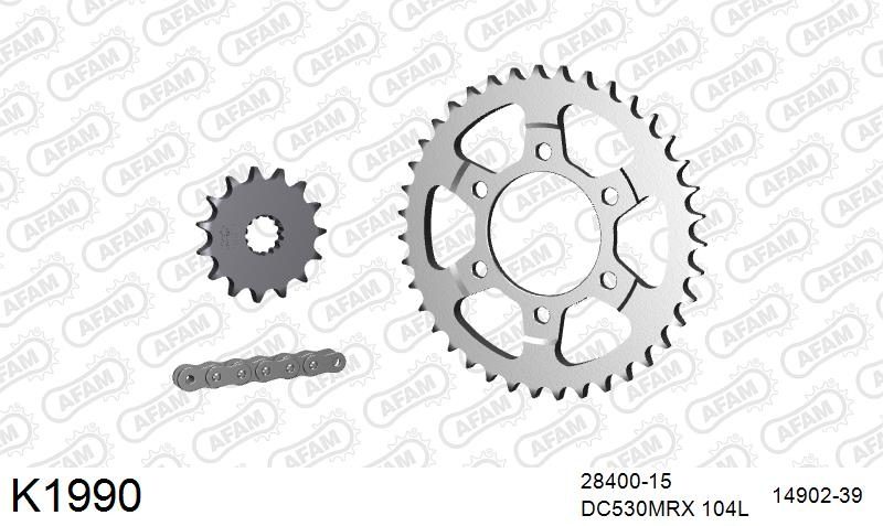 530MTX3 104L PLS (RIVET) & SPROCKETS foto 2
