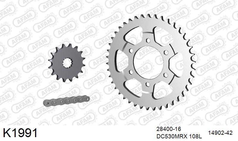 530MTX3 108L PLS (RIVET) & SPROCKETS foto 2