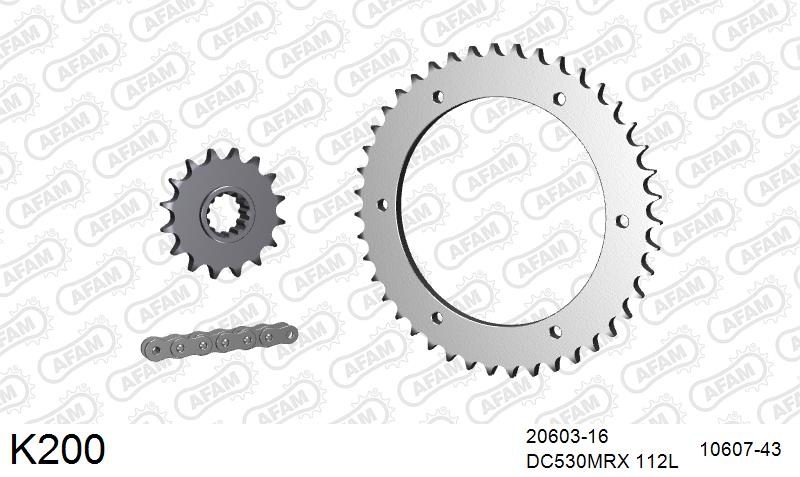 530MTX3 112L PLS (RIVET) & SPROCKETS foto 2