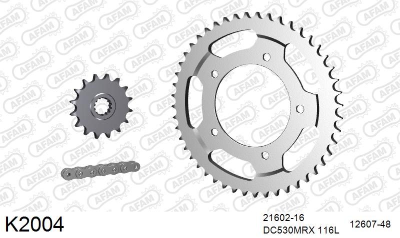 530MTX3 116L PLS (RIVET) & SPROCKETS foto 2