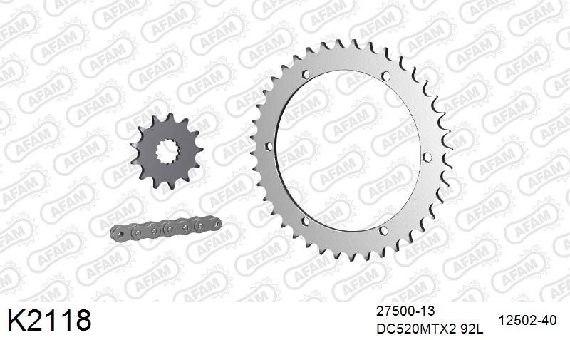 520MTX3 92 PLS (RIVET) & SPROCKETS foto 2