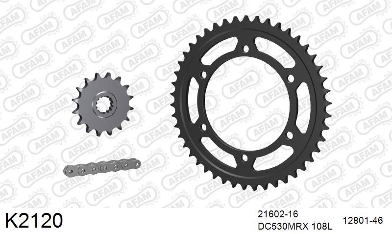 530MTX3 108L PLS (RIVET) & SPROCKETS foto 2